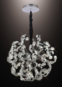 Esme Crystal Ceiling Lights Diyas Modern Chandeliers